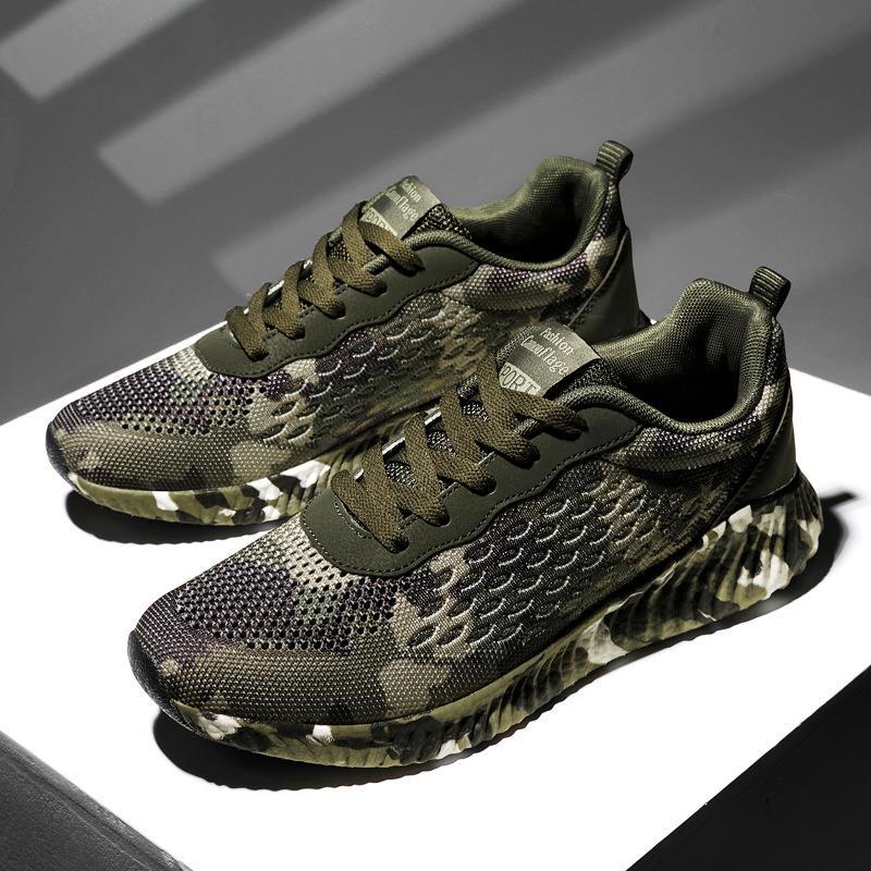 

New hollow sports camouflage couple shoes outdoor training shoes trendy shoes 44