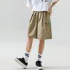 Anta Pure Color Casual Loose Five-Point Shorts Men Bottoms Khaki 172228502-1