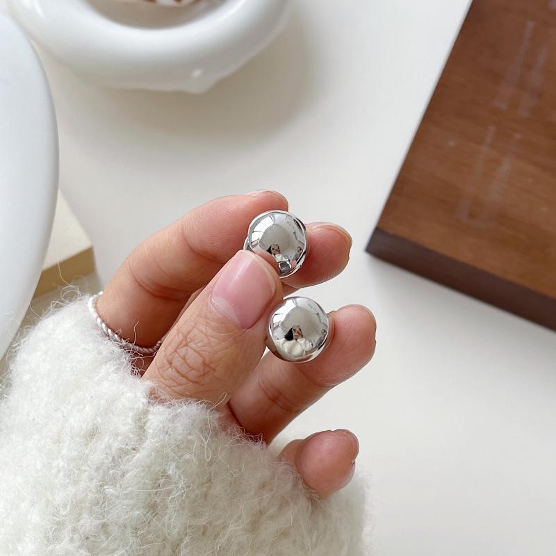 Stylish Round Ball Earrings for Women: Simple, Creative, and Colorful Ear Studs
