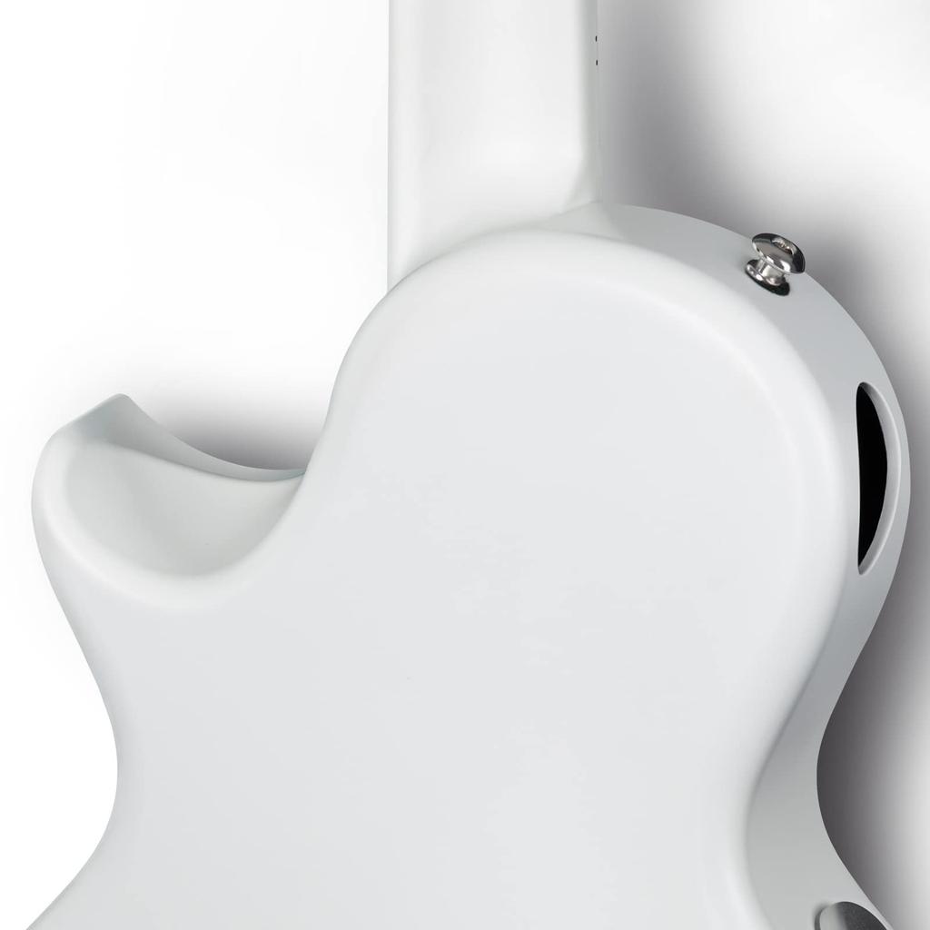 Enya Nova Go SP1 Acoustic/Electric Guitar, Carbon Fiber Mini Guitar with AcousticPlus Pickup, Includes Guitar Case and Strap (White)