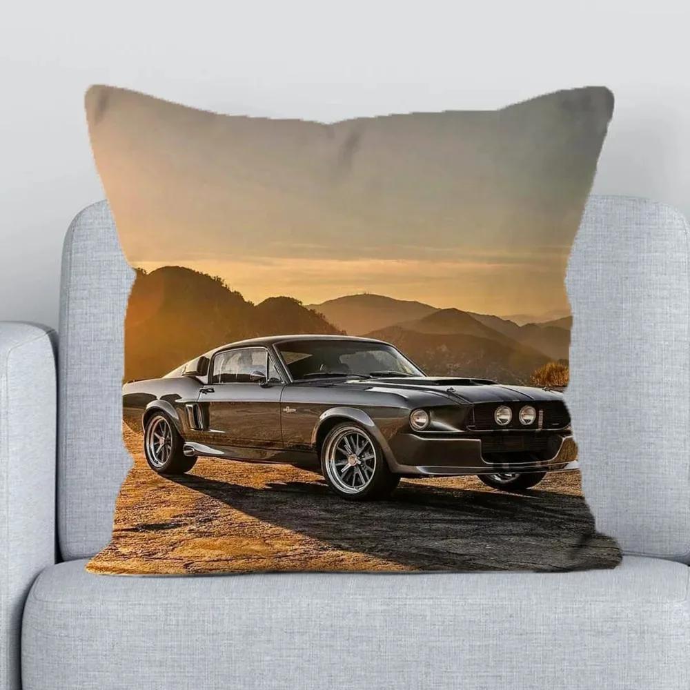 

Домашний декор для офиса Наволочка с принтом американского маслкара Чехол на подушку для сиденья 66x66cm