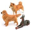 Große Realistische Haustierhunde-Modelle Niedlicher Shiba Inu Golden Retriever Und Dobermann Tischdekoration Spielzeug