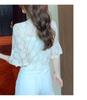 Women's Summer Lace Chiffon Shawl Cardigan - Lightweight Mid-Sleeve Top for Sun Protection
