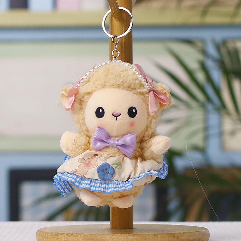 Plush Sheep Toy With Dress For Wedding Party Decor And Gift Use