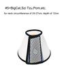 Pet Elizabeth Collar for Dogs Cats Anti-Bite Recovery Cone with Wound Healing Accessories Small To Large Puppy Grasping Ring