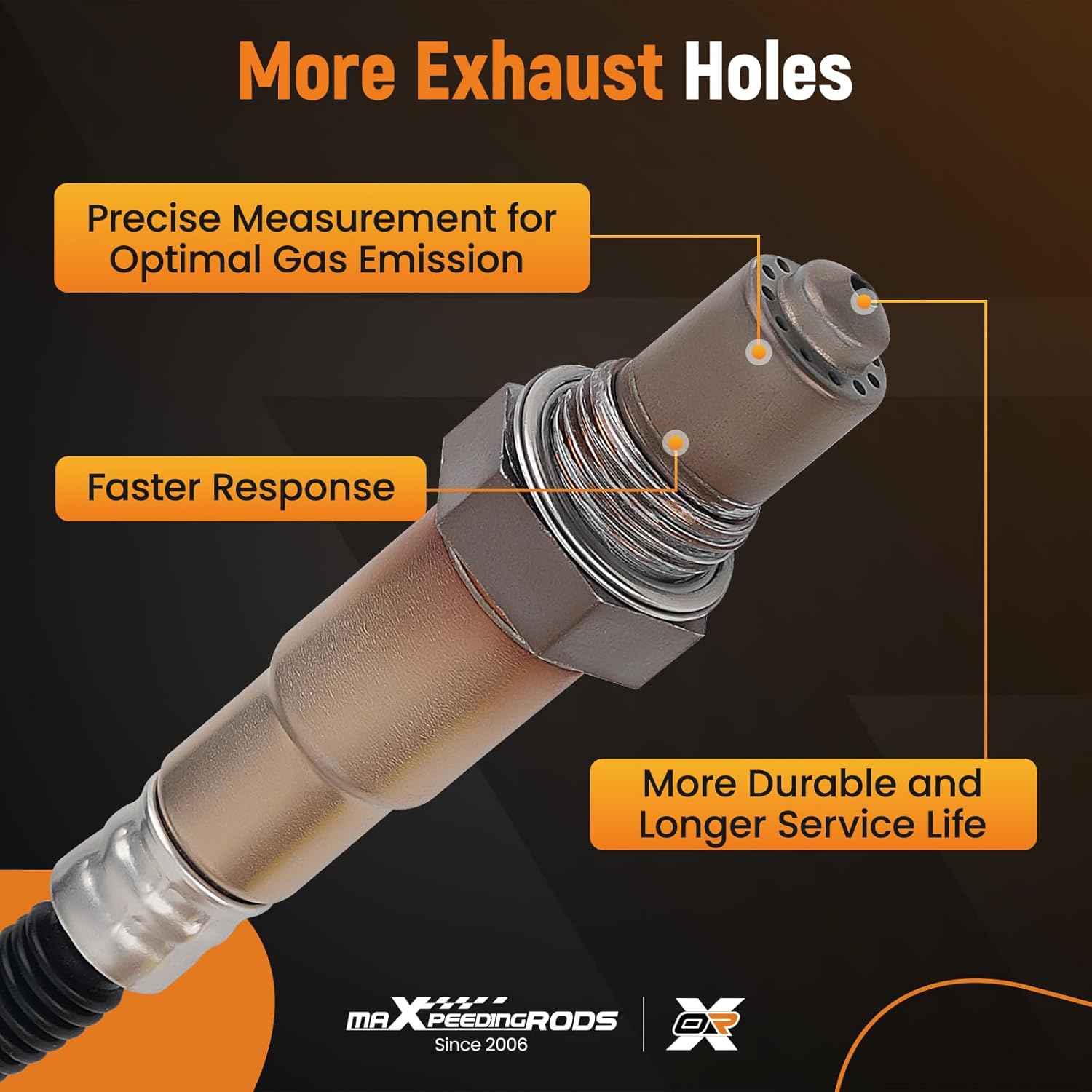 

maXpeedingrods 2Pcs Oxygen O2 Sensor Upstream Downstream 234-5055 234-4568 Air Fuel Ratio for Hyundai Accent Veloster 2012-2017, for Kia Rio