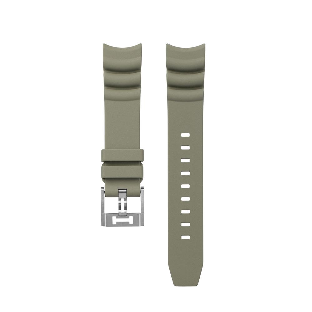 [Hamilton] Green Rubber Strap 20mm H6000001521