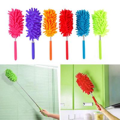 Microfiber Duster Retractable Long-Reach Washable Dusting Brush Home Office Tool