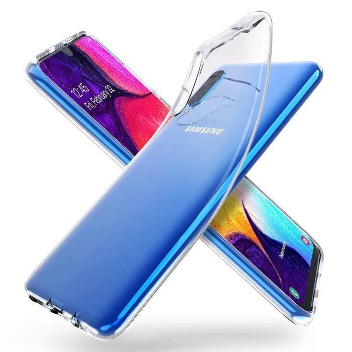 Coque de protection - Toproduits® - Samsung A50 - Transparent - Verre trempé - Résistant aux rayures