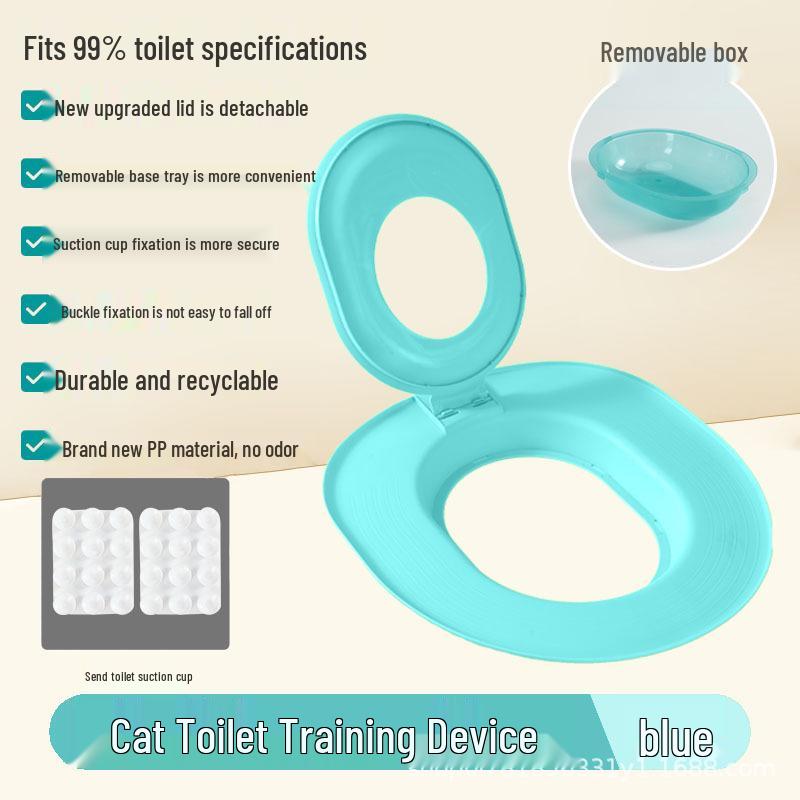 2025 Odor-Proof Detachable Cat Litter Box with Toilet Shovel Kitten Training Supplies