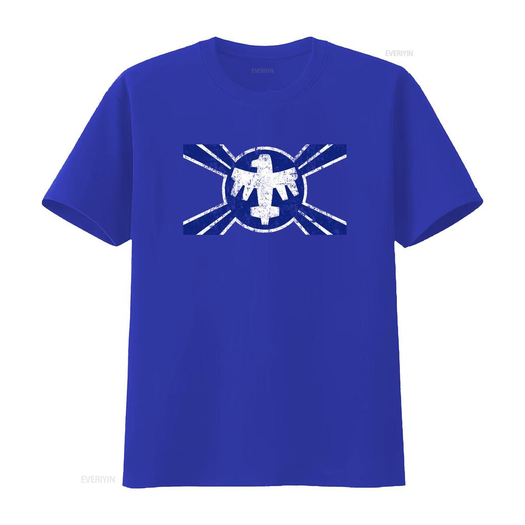 Federation Flag T Shirt Starship Banner Troopers Bugs Rico Symbol Sign Logo Vintage Washed Designer Clothes Slightly Casual