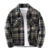 New American-Style Casual Plaid Lapel Jacket for Men and Women, Trendy Brand, Autumn Loose-Fitting Versatile Shirt Coat