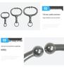 Stainless Steel Bull Nose Pliers for Cattle, Large Size, Punch-Free Spring Type Traction Tool