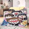 Cardcaptor Sakura Print Flannel Blanket, Cartoon Theme for Home Decor, All-season Bedding for Chairs, Travel Companion_LIAN