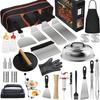 35-Piece Stainless Steel BBQ Tool Set - Outdoor Grill Spatula & Cooking Tools