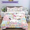 3pcs Sanrio Baby Pochacco Quilt Cover Set - Soft and Cozy Bedroom, Guest Room and Dorm Decorative Bedding 3-Piece Set 1 Quilt Cover + 2 Pillow Sh