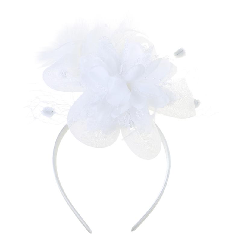 1920s Flower Hair Clip for Women Flapper Headpiece Headwear for Party Party Elegant Feather Large Flower