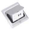 Floor Electrical Outlet Pop Up Damping Desktop Socket TYPEC Dual USB Interface US Standard