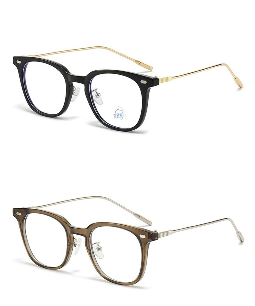 Anti Blue Light Glasses Korean Anti Radiation Eyeglasses Round Metal Frame