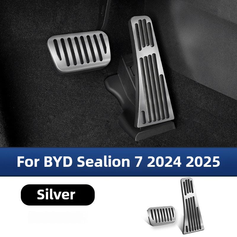 Pedal Aluminum Alloy Rest Non-slip for BYD Sealion 7 Sea Lion 2024 Special Car Pedal Car Interior Modification Accessories