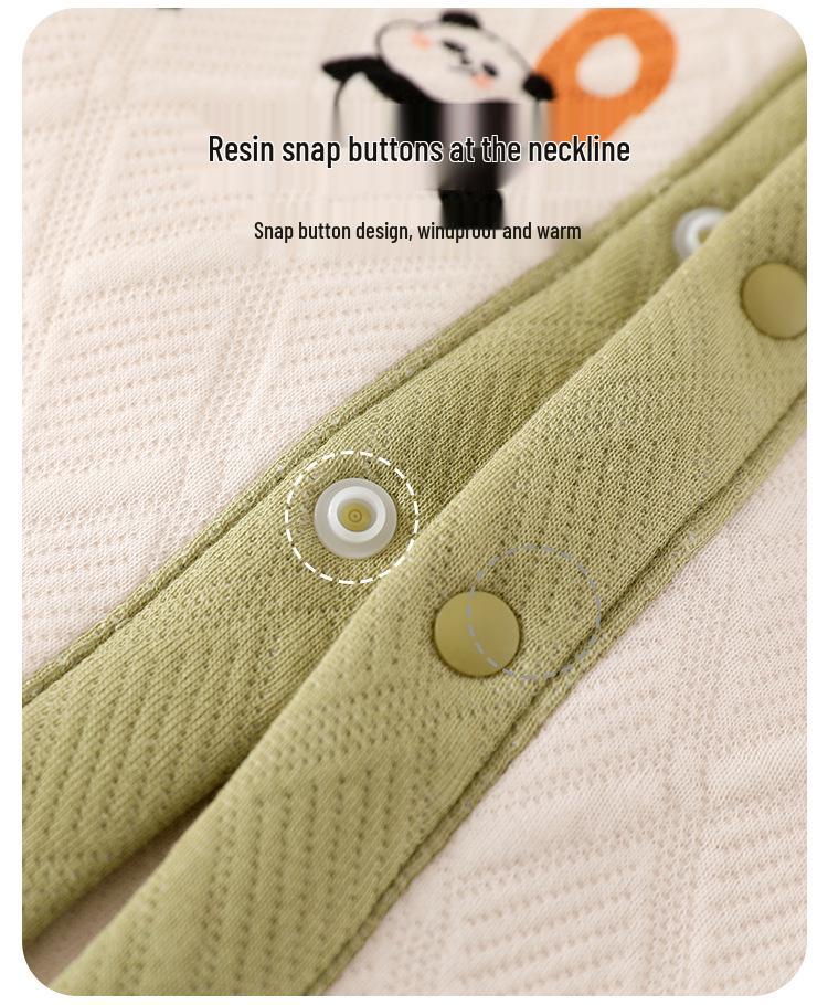 Children's Quilted Warm Underwear Set – Thick 2-Piece for Baby, Spring & Autumn.