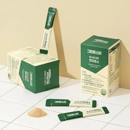GREEN MONSTER Brown Rice Enzyme With Banaba 30 Sticks (1-month Supply)