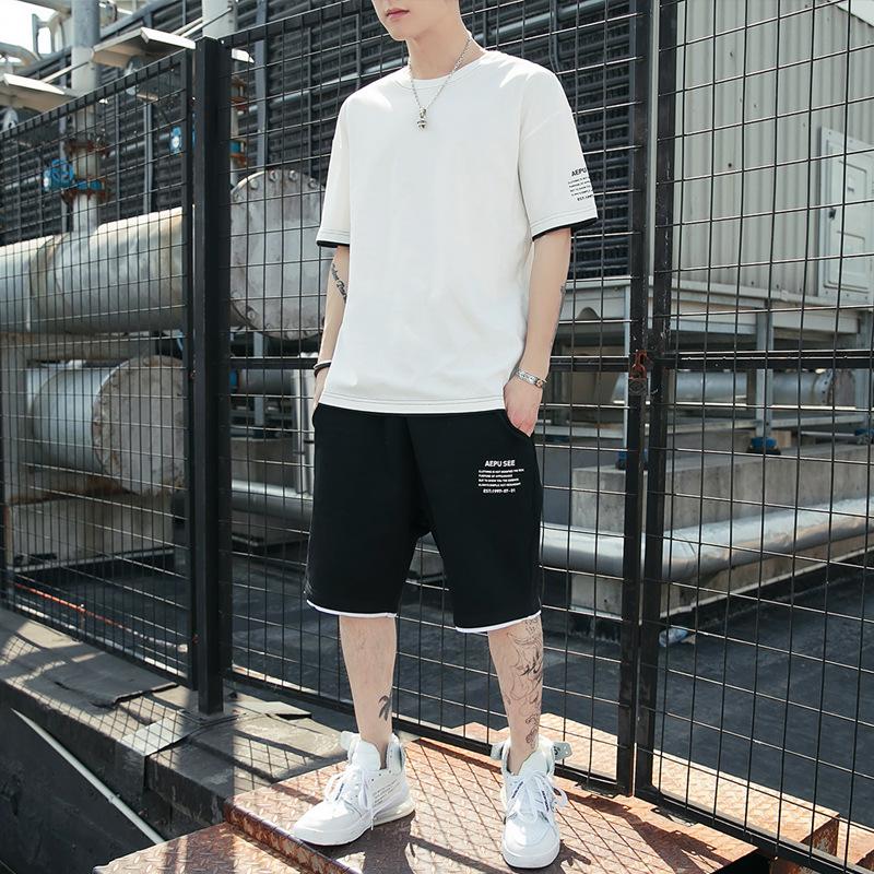 MAITA Summer New Style Men's Short-sleeved Outdoor Trendy Casual Sports Suit