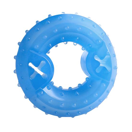 Summer Pet Cooling Chew Toy Freezable Textured Ring Shark Bone Ice Stick Cube Puppy Toy Water Filling Dog Teeth Cleaning Toy