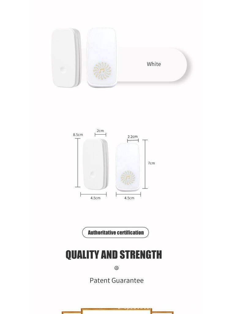 Energy-Saving Smart Wireless Doorbell with US/EU Compatibility