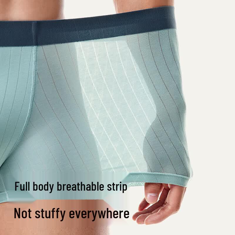Purcotton Men's Ultra-Thin Antibacterial Boxer Briefs 2-Pack