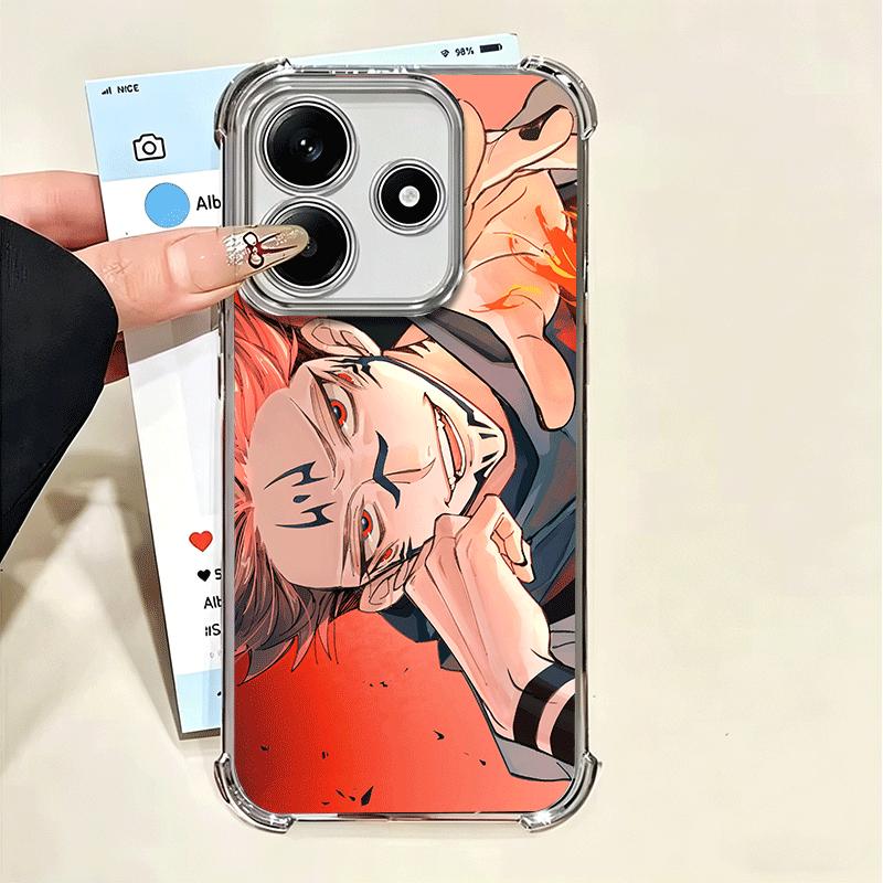 

Япония Аниме JUJUSU KAISENS Мягкий чехол для телефона для Xiaomi Poco X7 X8 Pro Max X6 X5 X3 F8 Ultra F7 M8 M7 M5S Redmi 15C 15A 15 14C 13C Xiaomi Redmi 12C