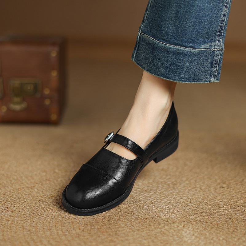 Neue Damen Ein-Pedal-Slipper, leichte Damen-Freizeit-Einzelschuhe, einfarbig, runde Spitze, dicke Sohle, Gummi-Weichsohle, niedriger Absatz