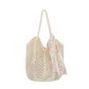 Casual large-capacity woven bag New hollow lazy wind shoulder bag Casual beach bag Women's bag