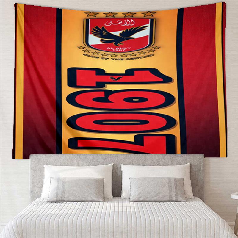 Al-ahly Fc Tapestry Hanging for Bedroom,Livingroom, Playroom,Decor Art Room Wall Tapestry Holiday and Birthday Gifts