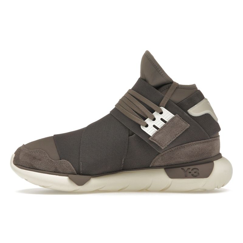 Adidas Y-3 Qasa High Brown Cream White Unisex Sneakers HQ3735