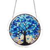 Acrylic Puzzle Suncatcher Window Hanging Ornament Stained Glass Style DIY Jigsaw Puzzle Kit for Home Garden Decor