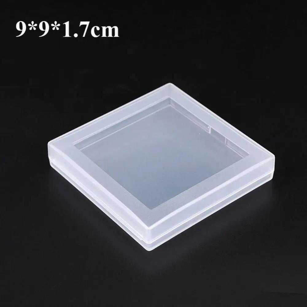 Square Plastic Transparent Storage Box Jewelry Beads Container Power Tools Accessories Box Small Items Sundries Organizer Case