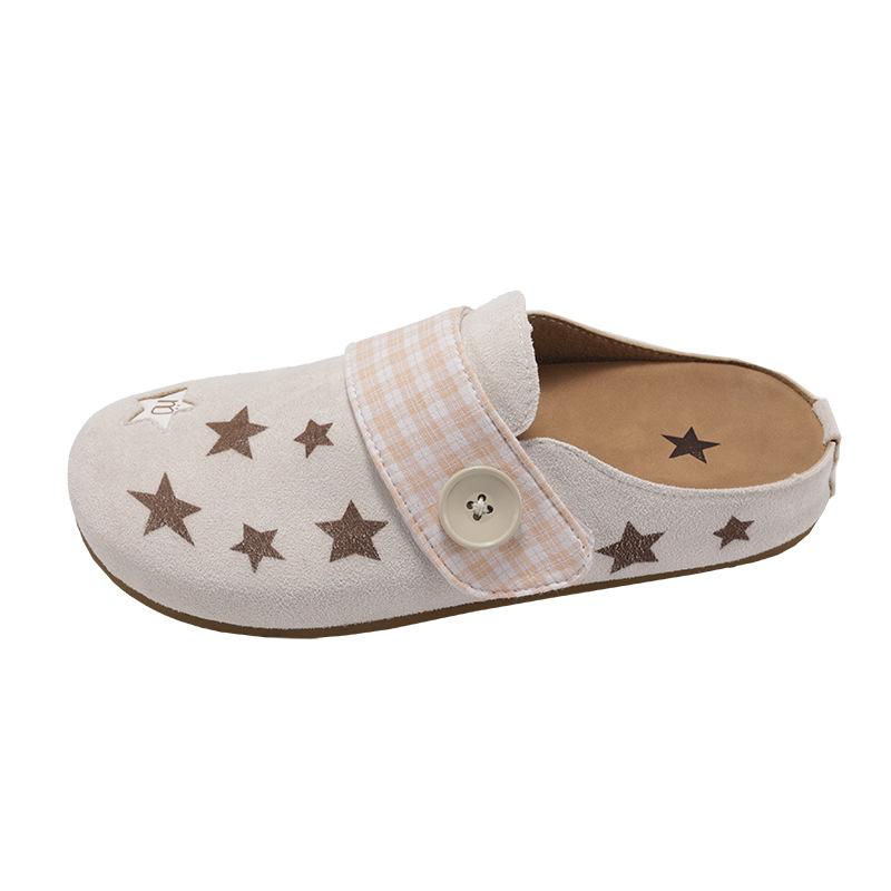 Star lightweight retro non-slip inner heightening bag head thick-soled slippers women's summer outer wear 2025 new versatile cool slippers