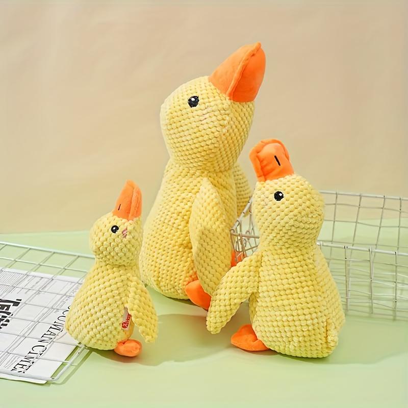 1pc Plush Duck Dog Chew Toy Suitable for Small Medium Large Dogs -Durable Teething Relief Chewable Duck for Play & Dental Health