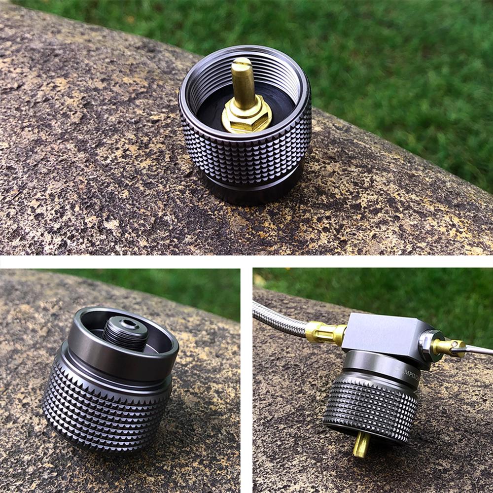 Gas Saver Plus mit Butan-Adapter, Gasadapter für Camping, Rucksackreisen, Wandern