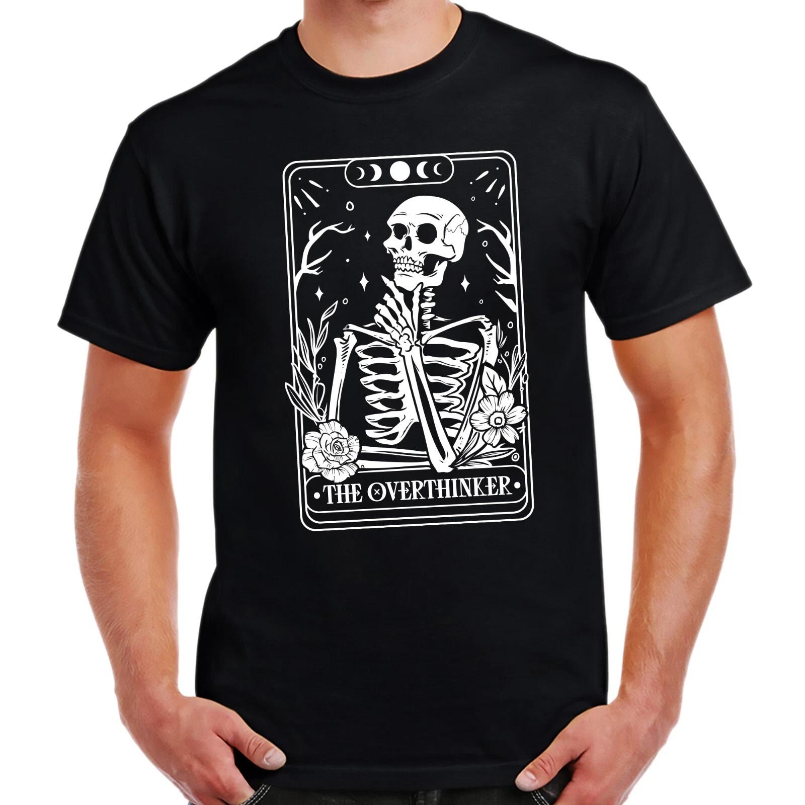 Funny Tarot The Overthinker T-Shirt Birthday Gift Tarot Parody 2XL