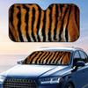Tiger Skin Print Sun Visor Foldable Universal Car Windshield Sun Shade UV Protection Heat Insulation Foldable Cover