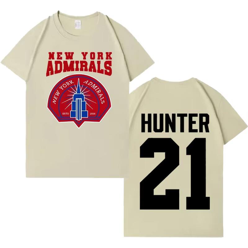 Heated Rivalry Scott Hunter 21 New York Admirals Trendy T Shirt 2026 Men Women Casual Tshirt Cozy Aesthetic Shortsleeved top