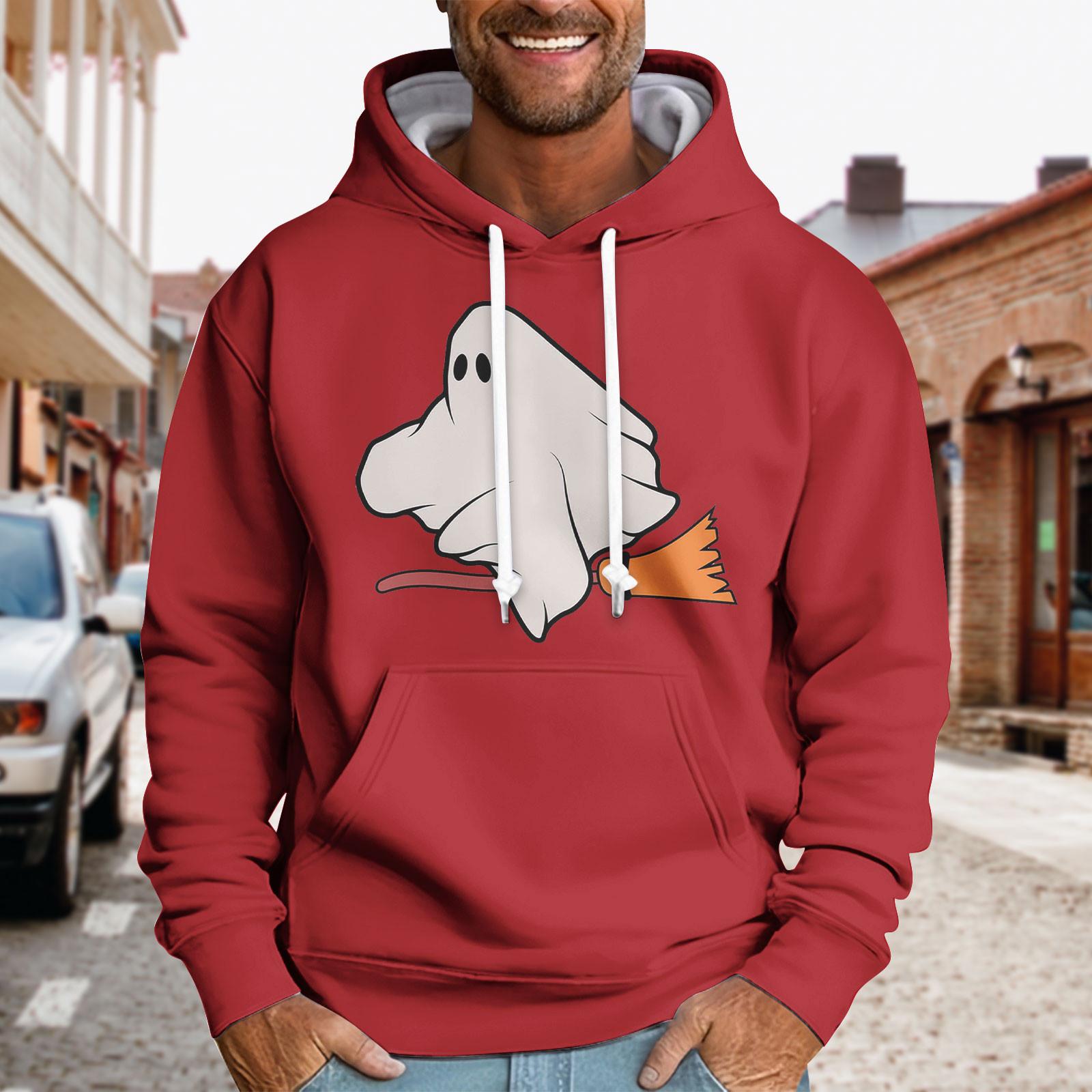 

Спортивный костюм с капюшоном, унисекс, одежда для бега, пуловер с длинными рукавами, толстовка с капюшоном XL красный