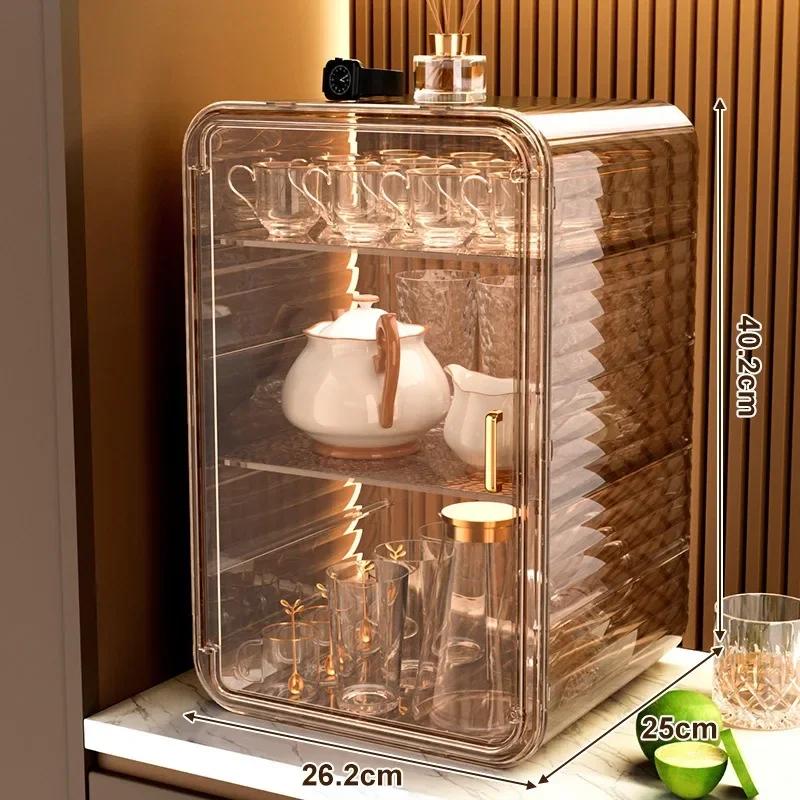 

Water Cup Storage Dust-proof Cup Storage Rack Rack Cup Holder Tea Set Tea Cup Coffee Cup Mug Storage Box Kitchen Cabinets