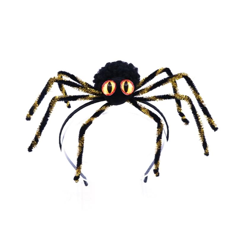 

Cute Halloween Araneid Headband Funny Cosplay Party Headwear Hair Hoop Funny Araneid Legs Headband Halloween Dress Up оранжевый