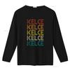 Kelce Vintage Retro T Shirt Vintage Washed Soft Unisex Breathable Homme Versatile Stretched Casual Comfortable Slightly Graphic