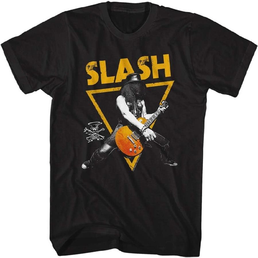 

American Classics Slash Musician Playing Guitar Triangle Image Adult Short Sleeve T-Shirt Graphic Tee XXXXXL чорний
