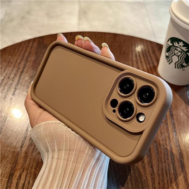 Pro iPhone 15 Pro Max Luxusní Candy Tekutý Silikonový Rám Pouzdro na Telefon Pro iPhone 11 12 13 14 15 16 Plus X XR Ochranný Kryt Objektivu
