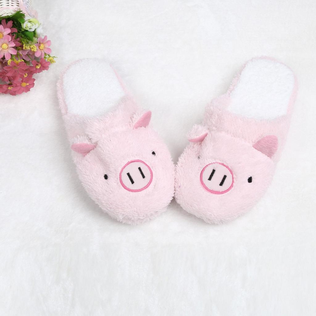 Pig Home Floor Soft Stripe Slippers Female Shoes PK 38